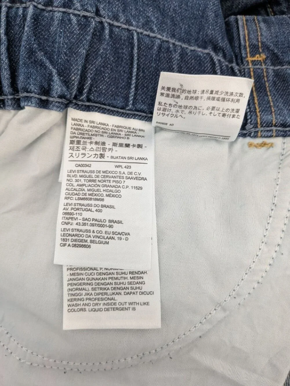 Levis Paperbag Waist High Rise Jeans Tapered Button Fly Denim Streetwear 90s 34